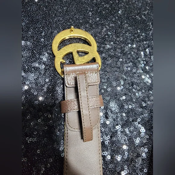 GUCCI 400593 Jumbo GG Canvas Leather Belt Waist 120 48 - Picture 7 of 10